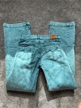 RD Women's Teal Straight-Leg Jeans